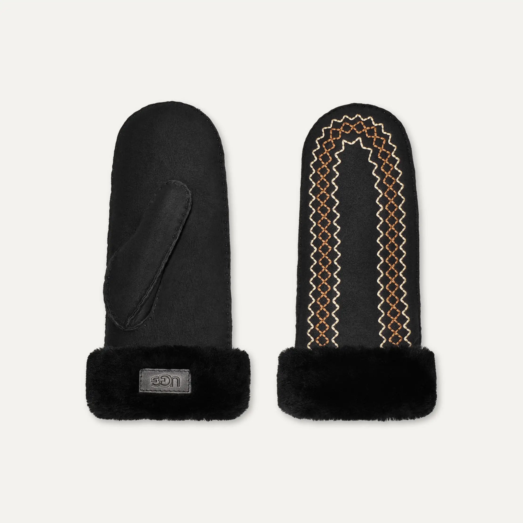 Ugg Atherson Embroidered Mitten Black