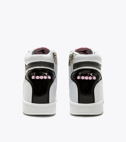 Diadora Game P High Girl Gs White/Black/Pink Lady