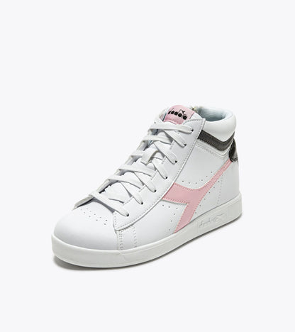 Diadora Game P High Girl Gs White/Black/Pink Lady