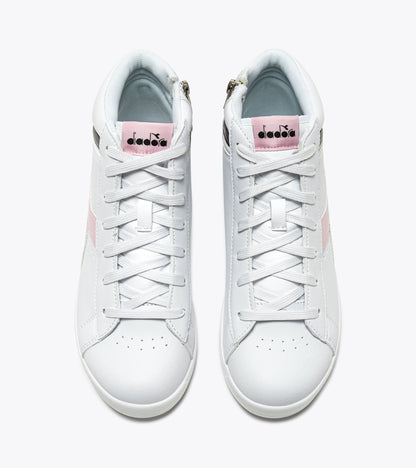 Diadora Game P High Girl Gs White/Black/Pink Lady