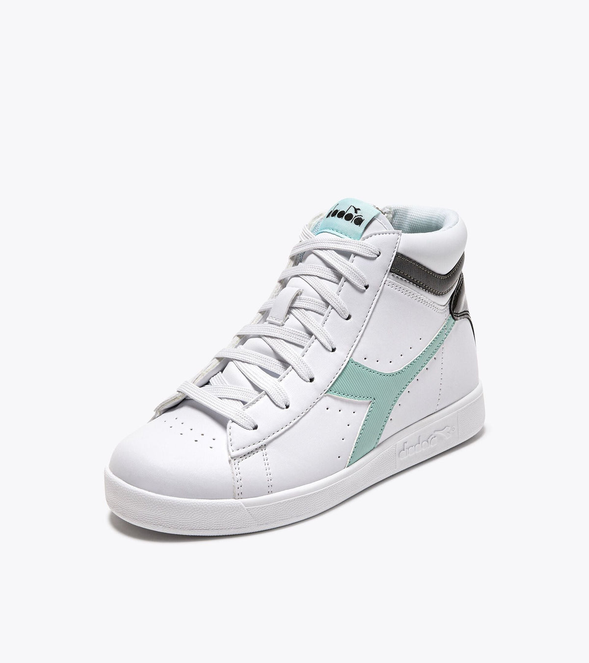 Diadora Game P High Girl Gs White/Black/Icy Morn