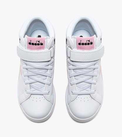 Diadora Game P High Girl Ps White/Black/Pink Lady