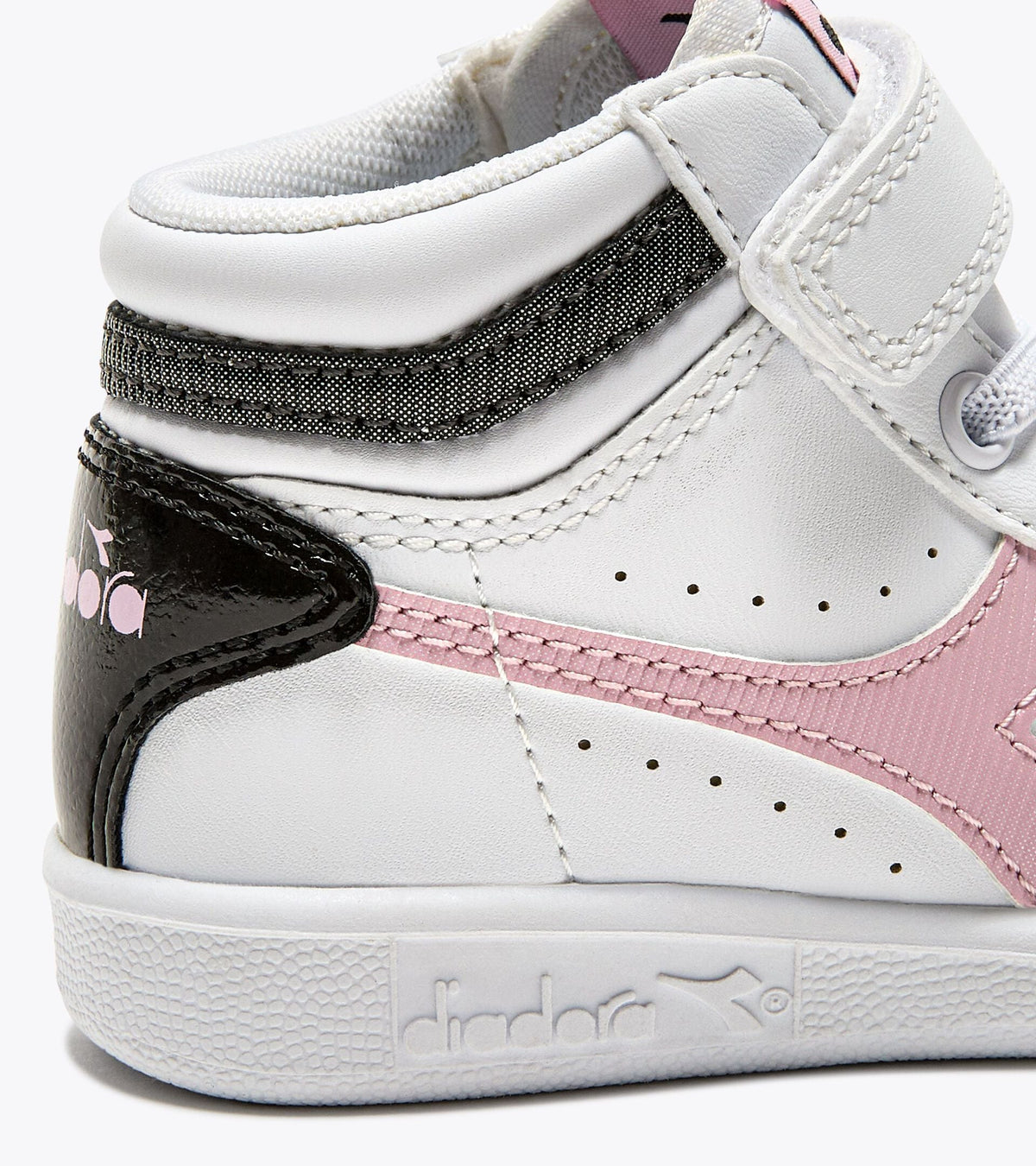 Diadora Game P High Girl Td White/Black/Pink Lady