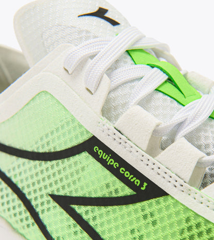 Diadora Equipe Corsa 3 White/Black/Green Fl