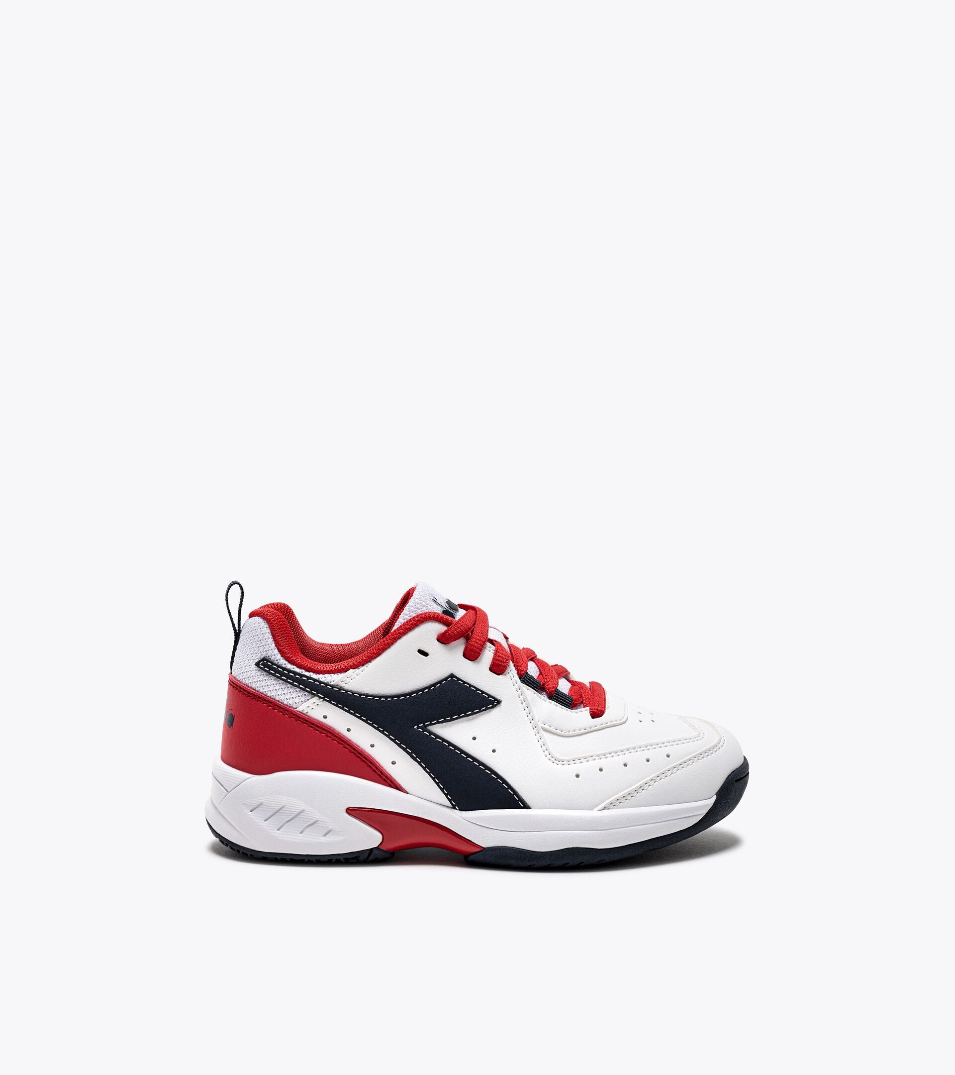 Diadora S. Challenge 5 Sl Jr White/Blue Corsair/Fiery Red