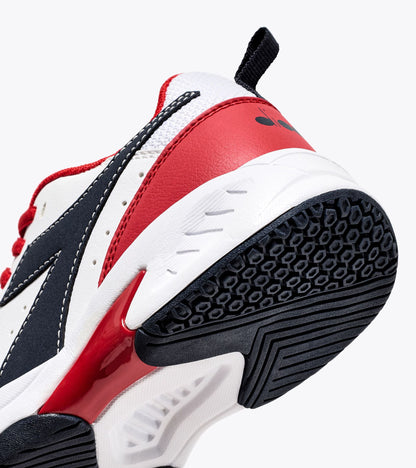 Diadora S. Challenge 5 Sl Jr White/Blue Corsair/Fiery Red