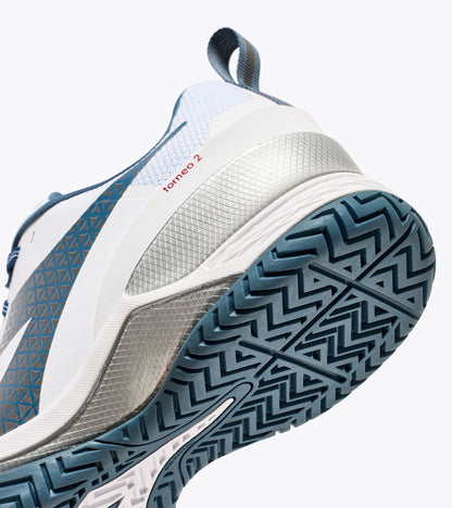 Diadora Blushield Torneo 2 Ag White/Oceanview/Salsa