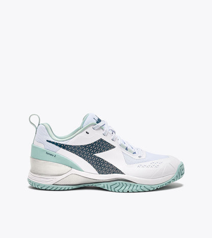 Diadora Blushield Torneo 2 W Ag White/Legion Blue/Surf Spray
