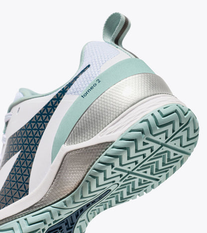 Diadora Blushield Torneo 2 W Ag White/Legion Blue/Surf Spray
