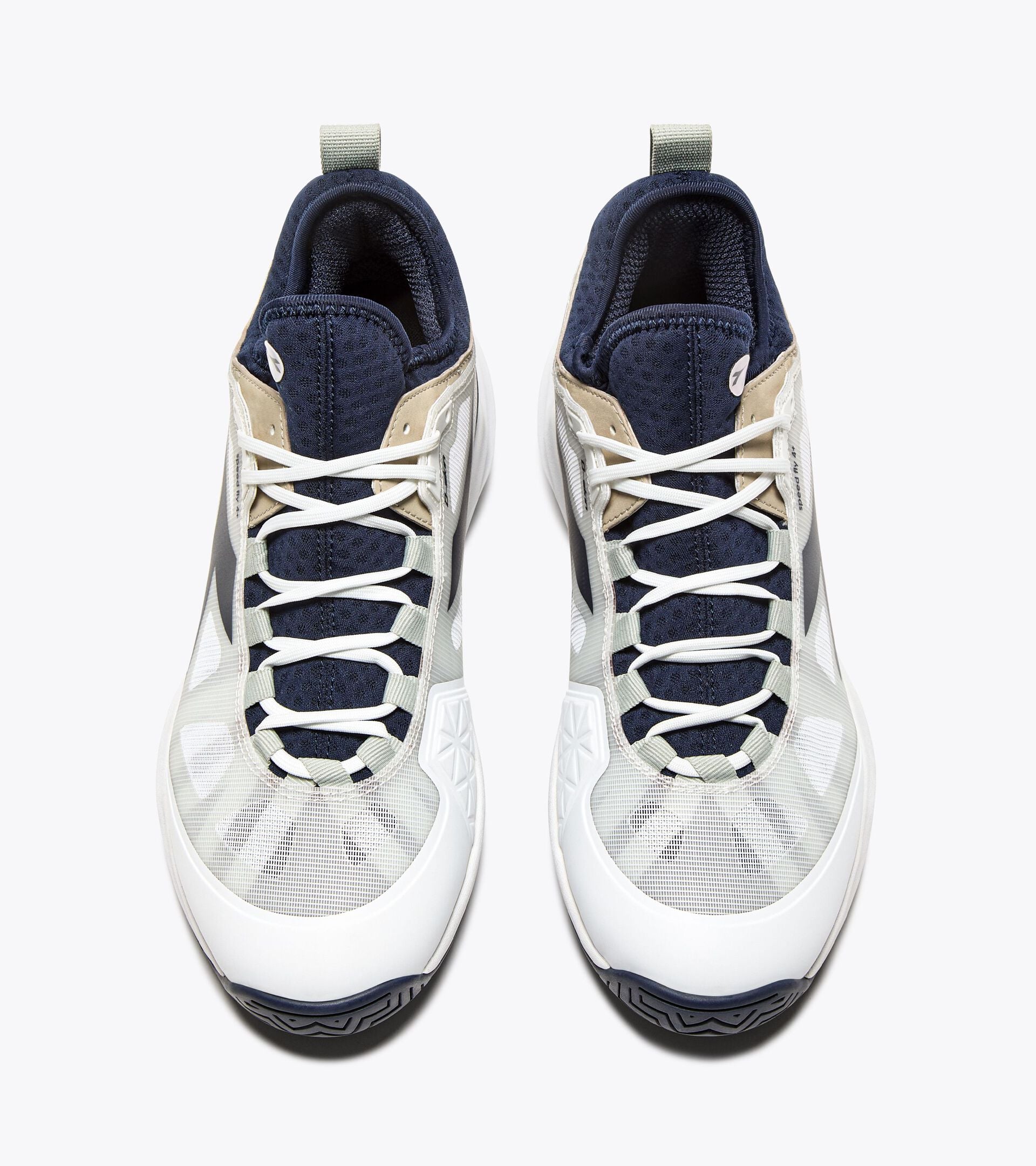 Diadora Speed Blushield Fly 4 + Ag White/Blue Corsair