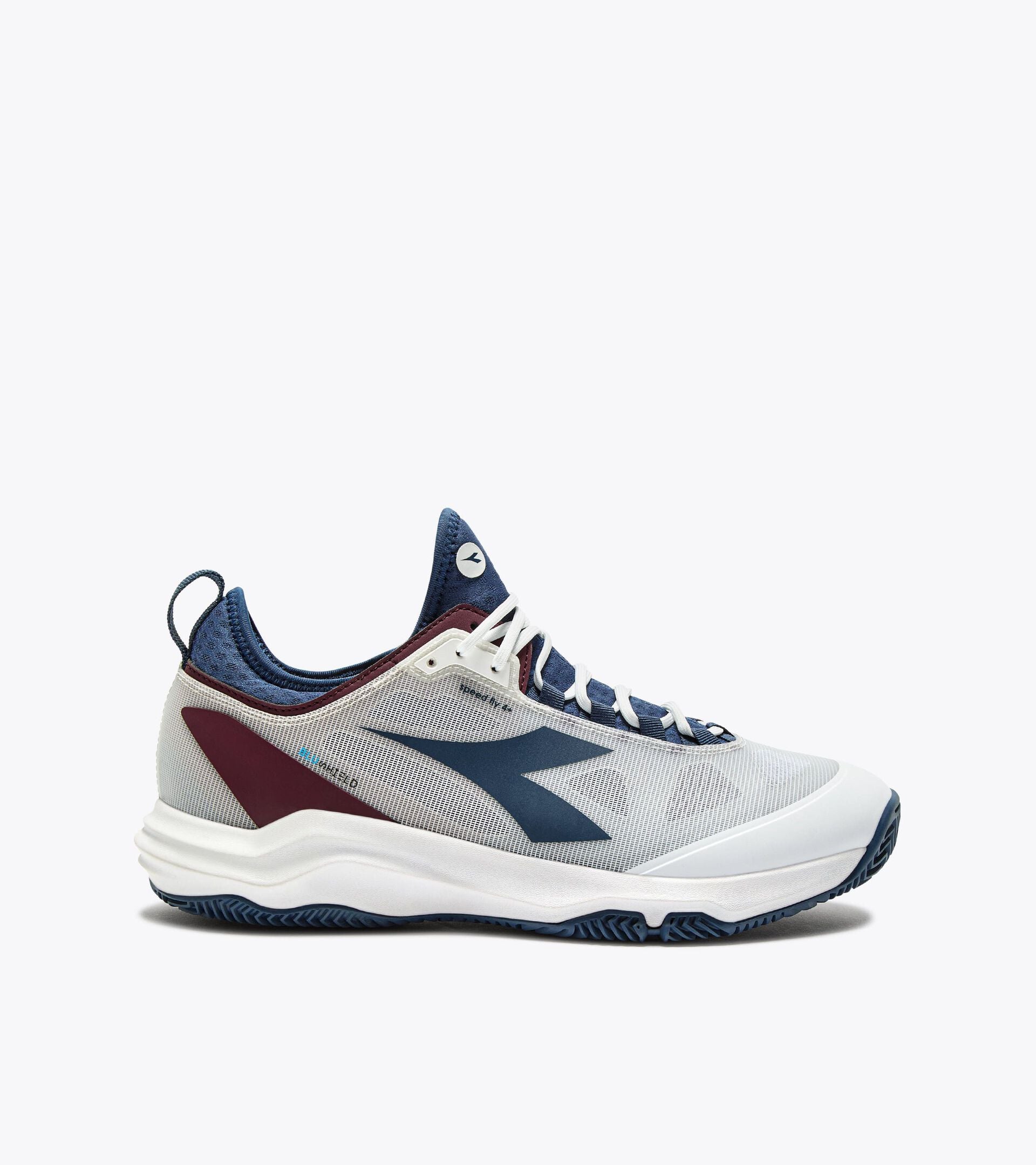 Diadora Speed Blushield Fly 4 + Clay Wht/Ensign Bl/Maroon Banner