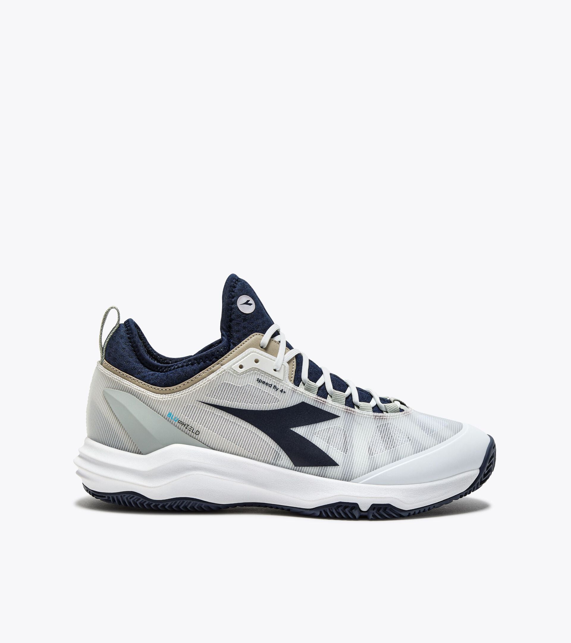 Diadora Speed Blushield Fly 4 + Clay White/Blue Corsair