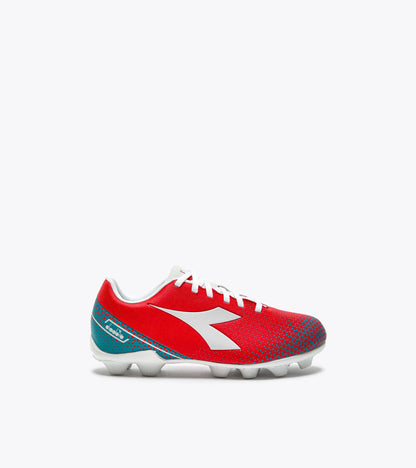 Diadora Pichichi 6 Md Jr Fluo Red/Vapor Blue/Tile Blue