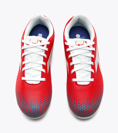 Diadora Pichichi 6 Md Jr Fluo Red/Vapor Blue/Tile Blue