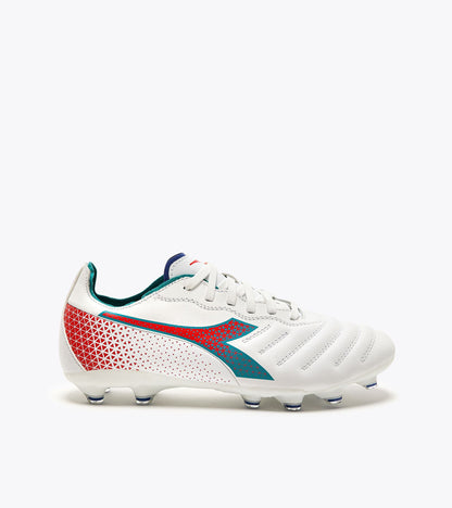 Diadora Brasil Elite Gr Lt W Lp12 Wht/Tile Blue/Fluo Red