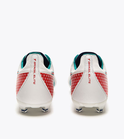 Diadora Brasil Elite Gr Lt W Lp12 Wht/Tile Blue/Fluo Red