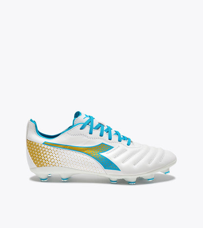 Diadora Brasil Elite Gr Lt W Lp12 White/Blue Fluo/Rich Gold