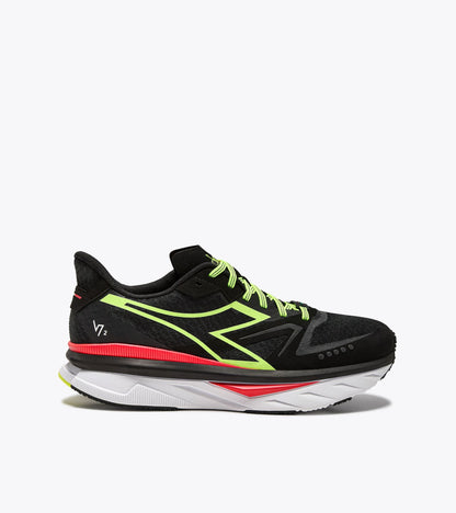Diadora Atomo V7000-2 Black/Yellow Fluo (C0871)