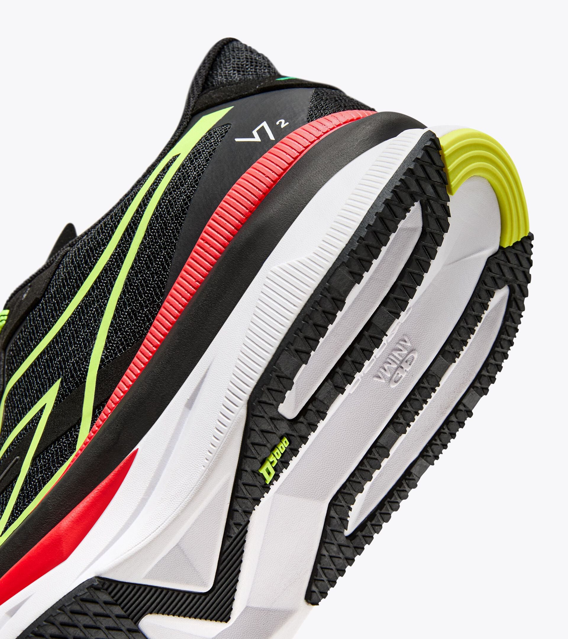 Diadora Atomo V7000-2 Black/Yellow Fluo (C0871)