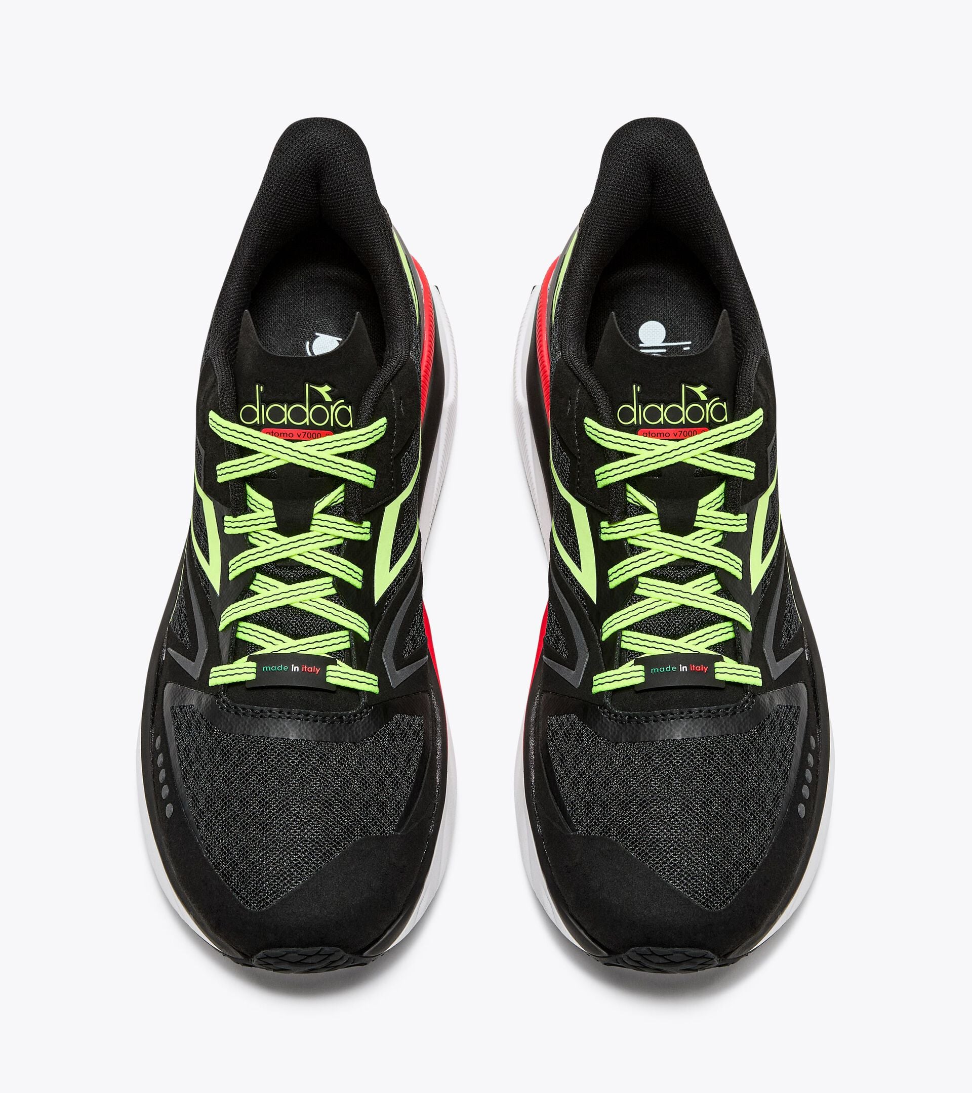 Diadora Atomo V7000-2 Black/Yellow Fluo (C0871)