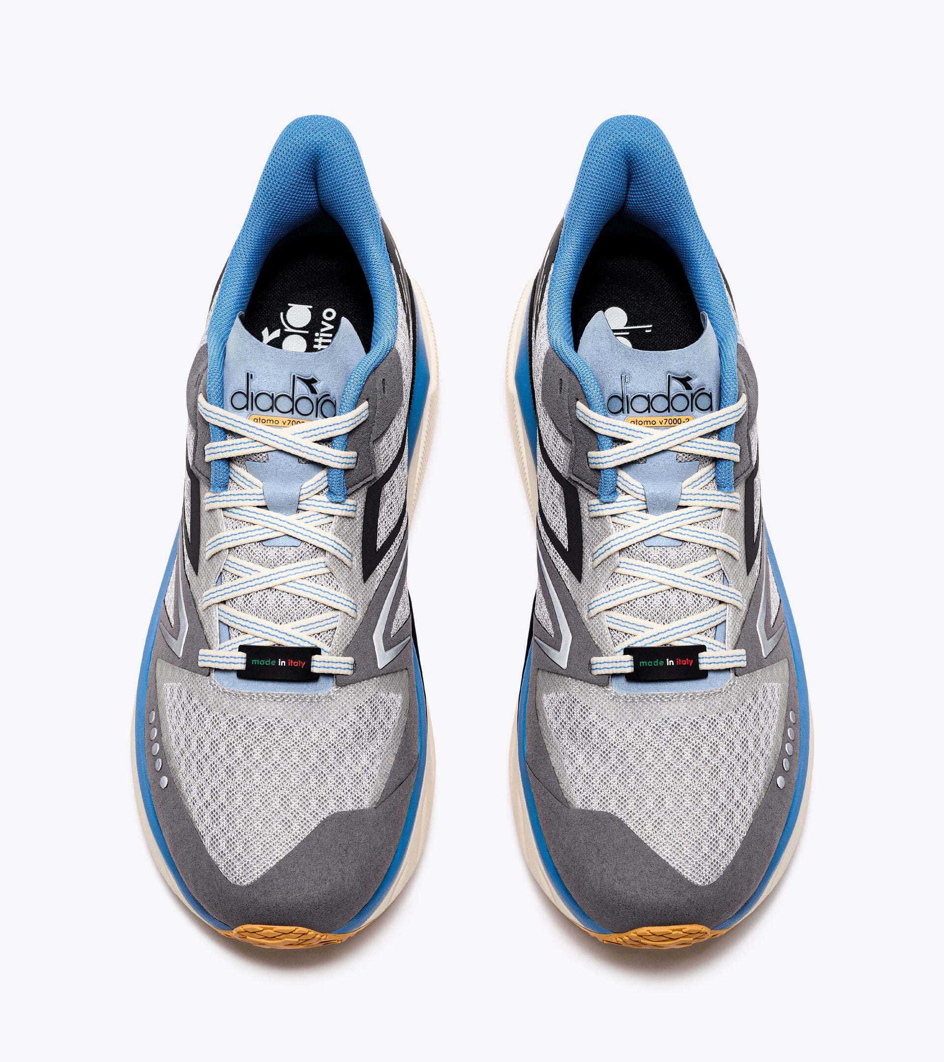 Diadora Atomo V7000-2 Silver Dd/Black/Pacific Coast