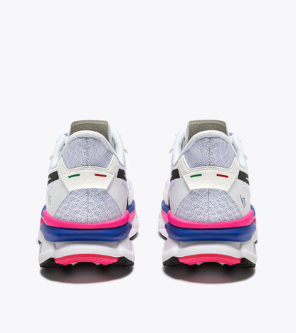 Diadora Atomo V7000-2 White/Surf The Web/Pink Fluo