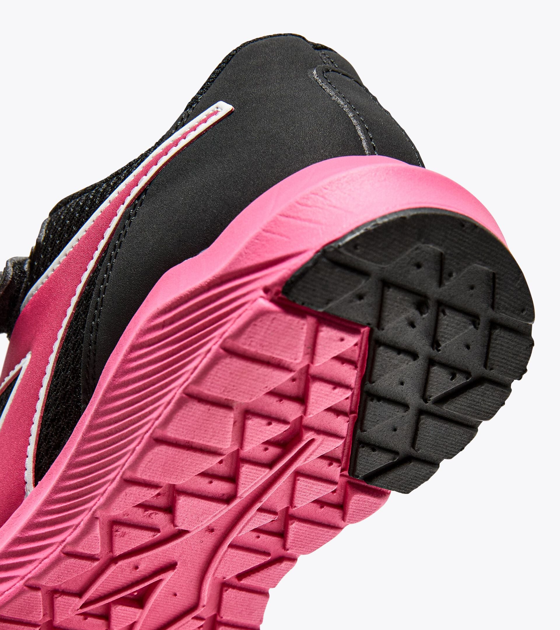 Diadora Falcon 4 Jr V Black/Raspberry Sorbet