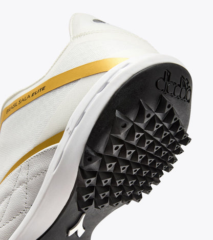Diadora Brasil Sala Elite Tf White/Black/Metallic Gold