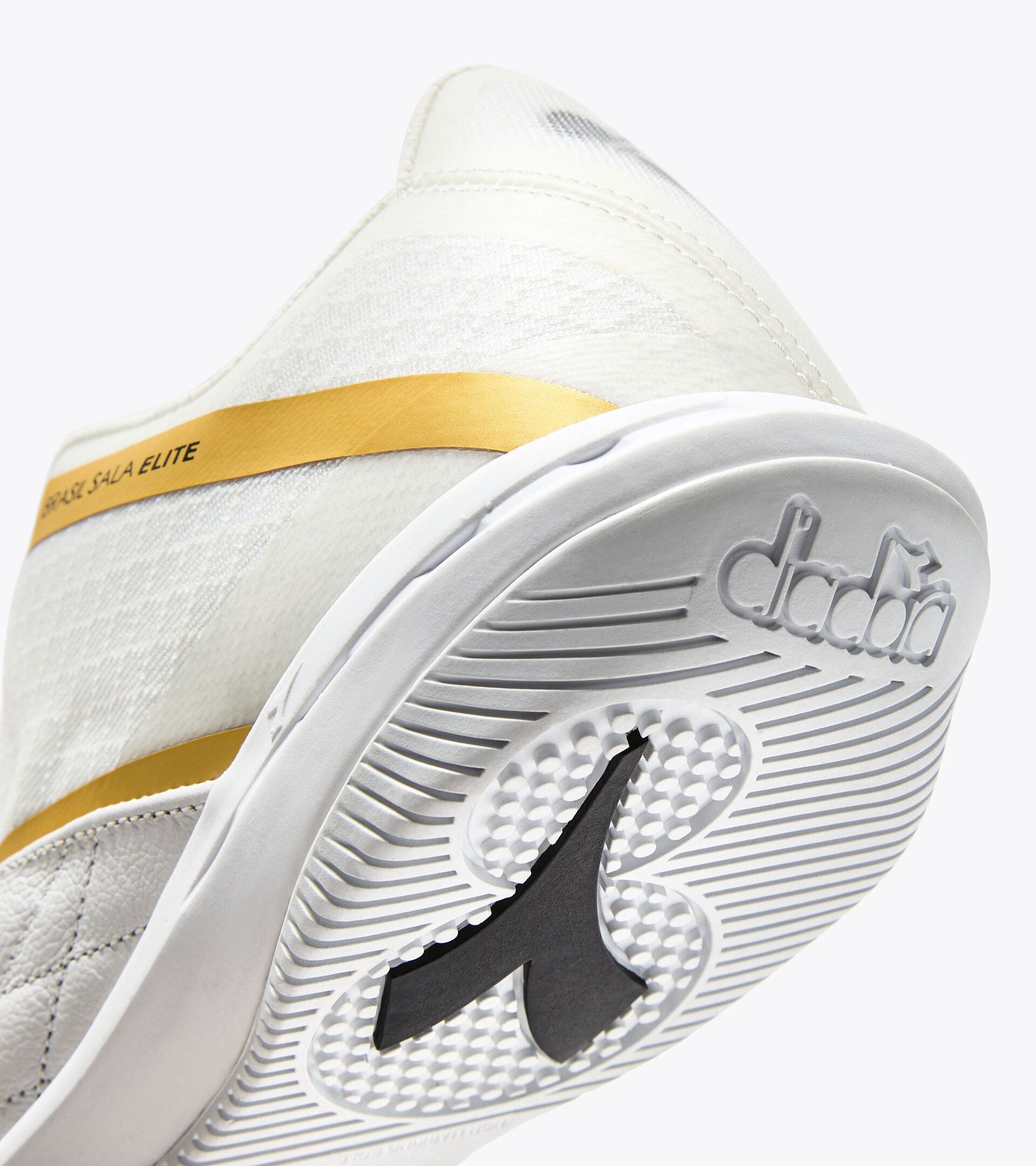 Diadora Brasil Sala Elite Id White/Black/Metallic Gold