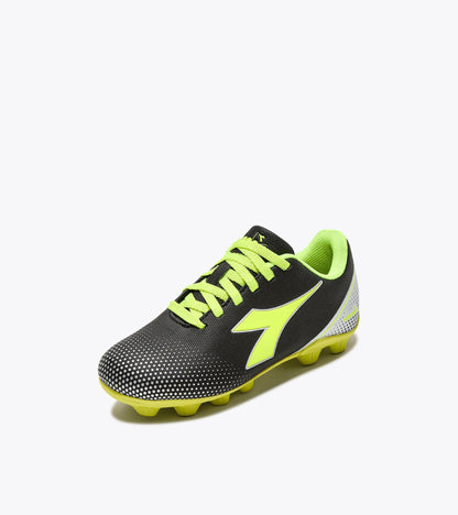 Diadora Pichichi 7 Md Jr Black/Yellow Fl Dd/Silver Dd
