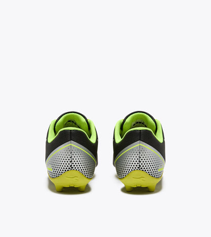 Diadora Pichichi 7 Md Jr Black/Yellow Fl Dd/Silver Dd
