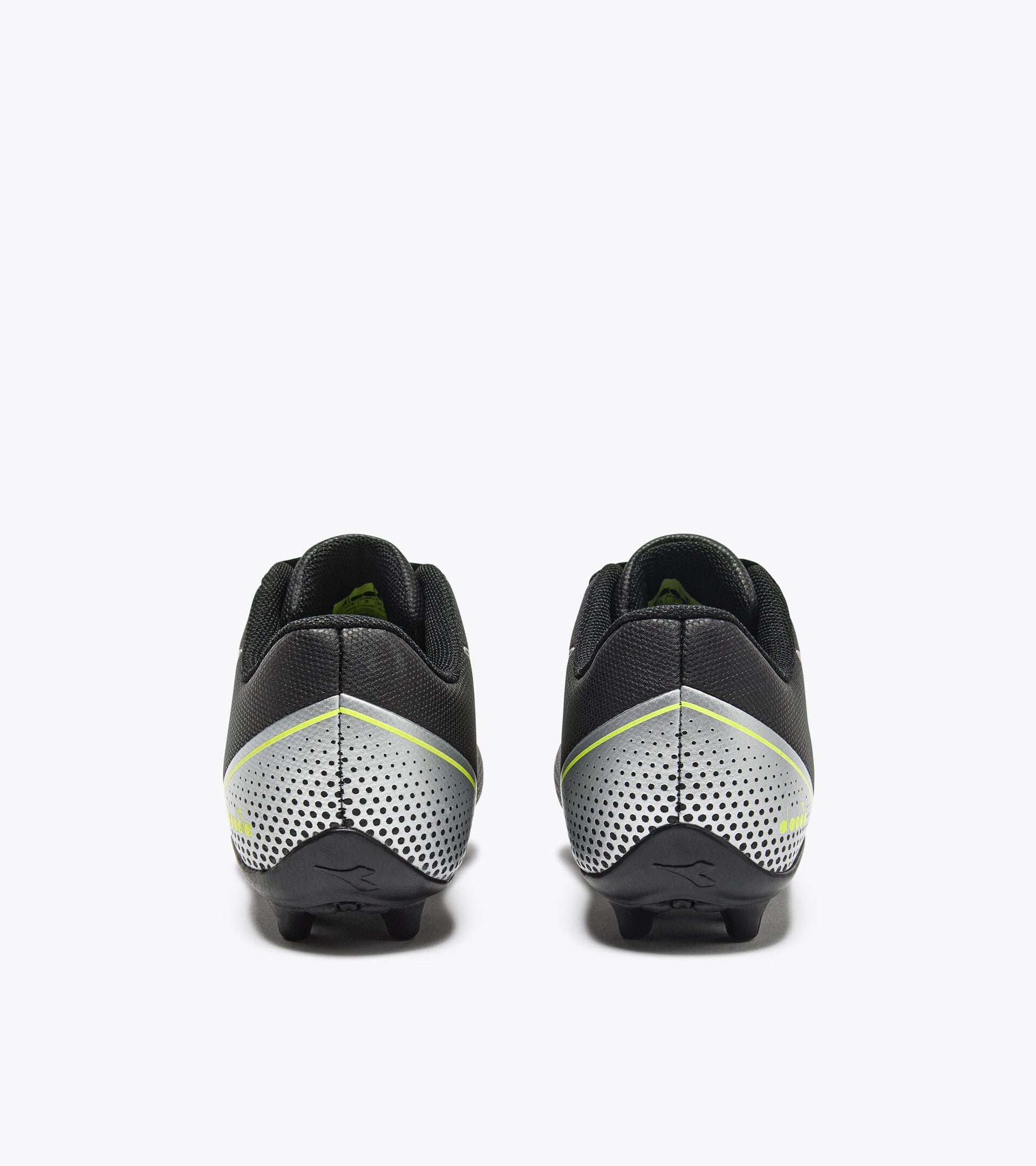 Diadora Pichichi 7 Md Jr Black/Yellow Fl Dd/Silver