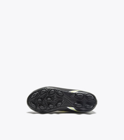 Diadora Pichichi 7 Md Jr Black/Yellow Fl Dd/Silver