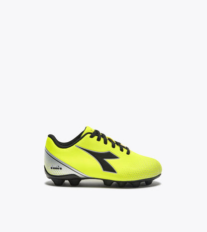 Diadora Pichichi 7 Md Jr Yellow Fl Dd/Black/Silver
