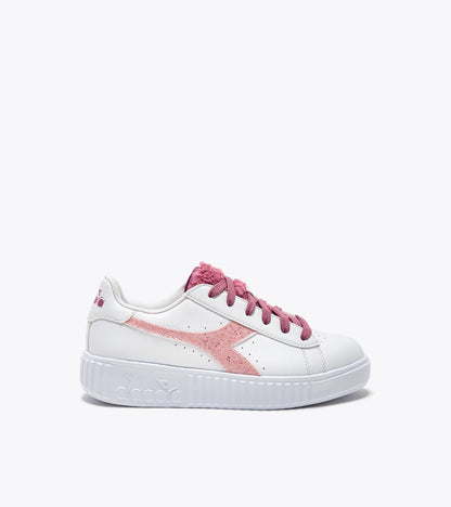 Diadora Game Step P Gs Fluffy White/Red Violet
