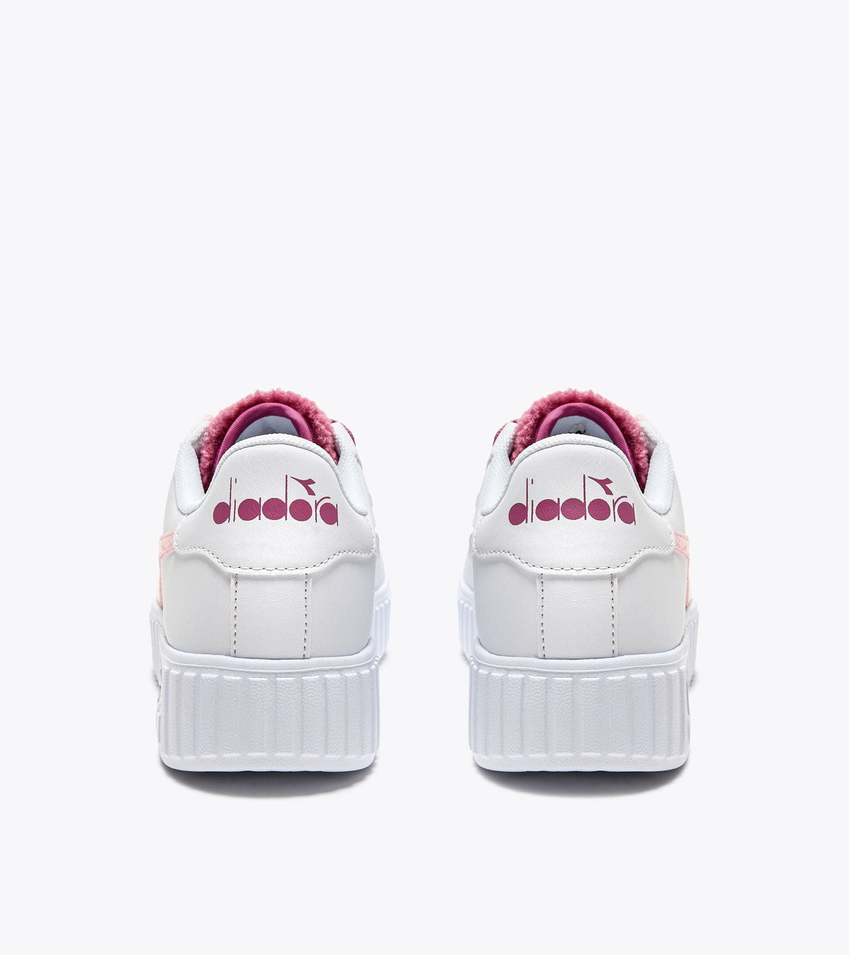 Diadora Game Step P Gs Fluffy White/Red Violet