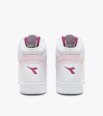 Diadora Raptor Mid Girl Fluffy Gs White/Red Violet