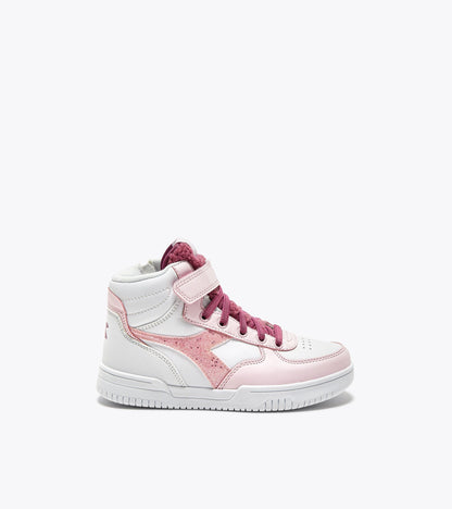 Diadora Raptor Mid Girl Fluffy Ps White/Red Violet