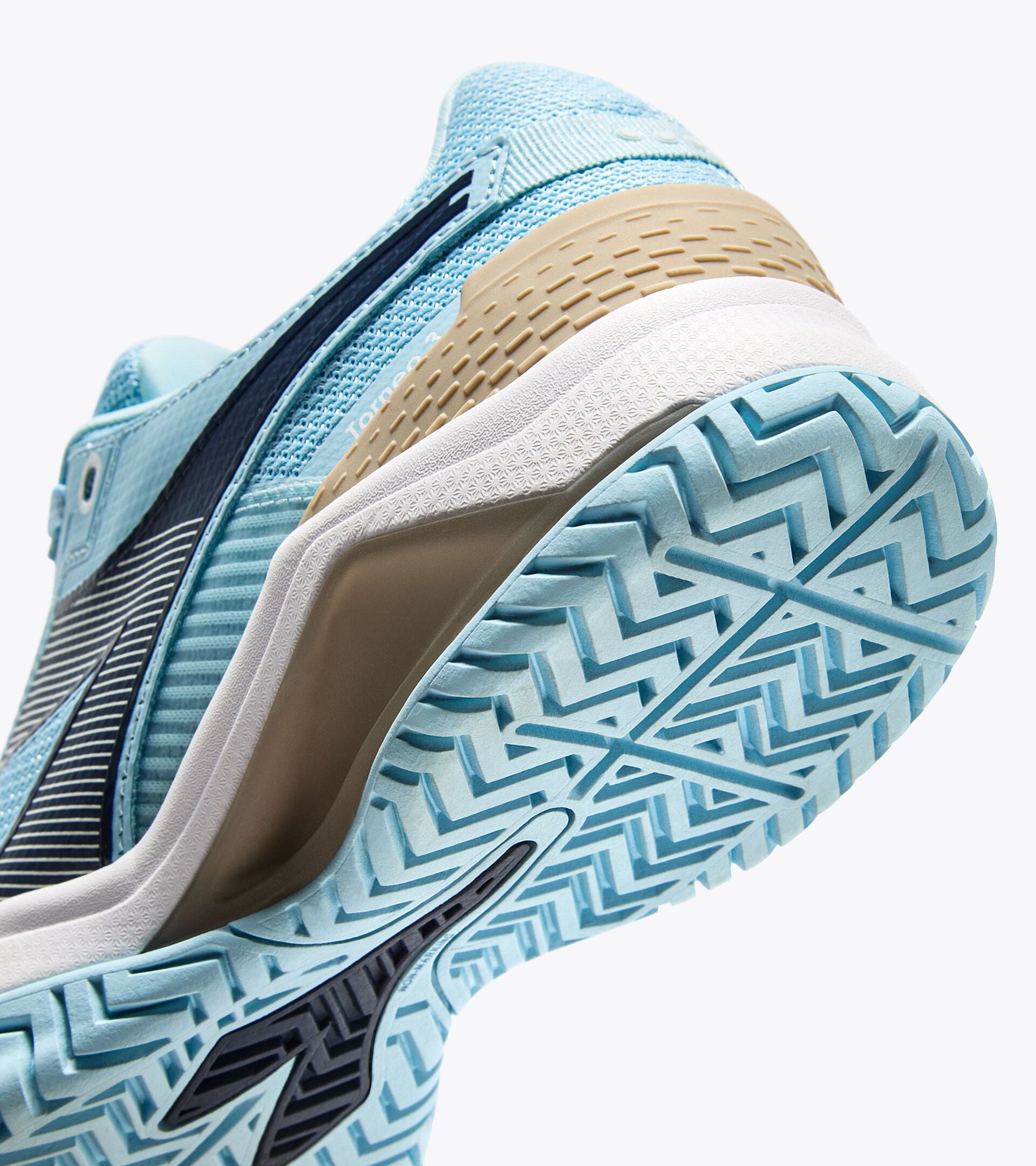 Diadora Blushield Torneo 3 W Ag Corydalis Blue/Black Iris