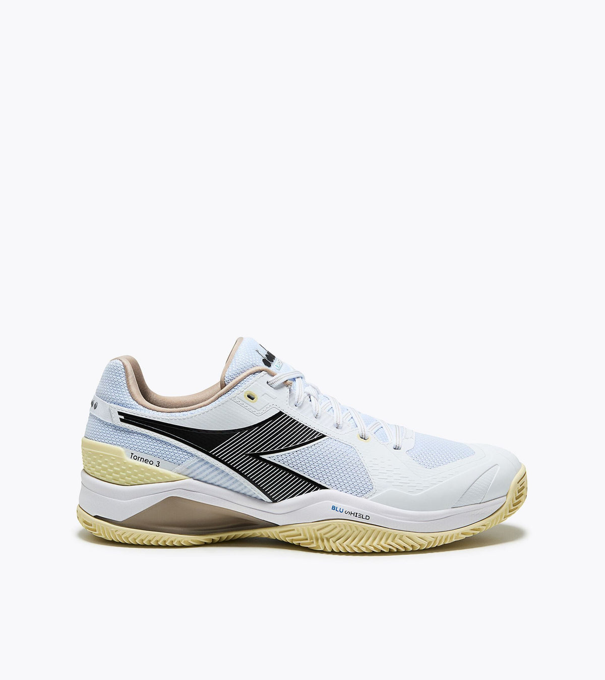 Diadora Blushield Torneo 3 Clay White /Black/Rutabaga
