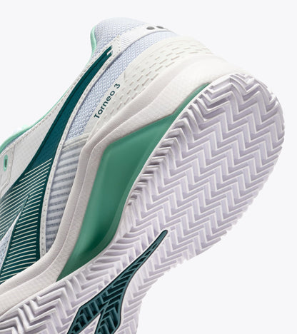 Diadora Blushield Torneo 3 Clay White/Shaded Spruce