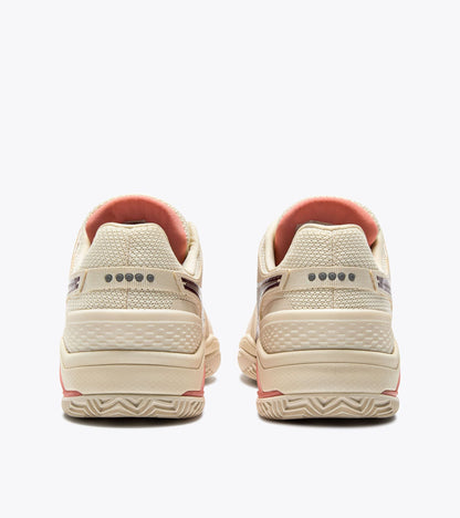 Diadora Blushield Torneo 3 W Clay Whisper Wh/Maroon Ban/Des Flwr
