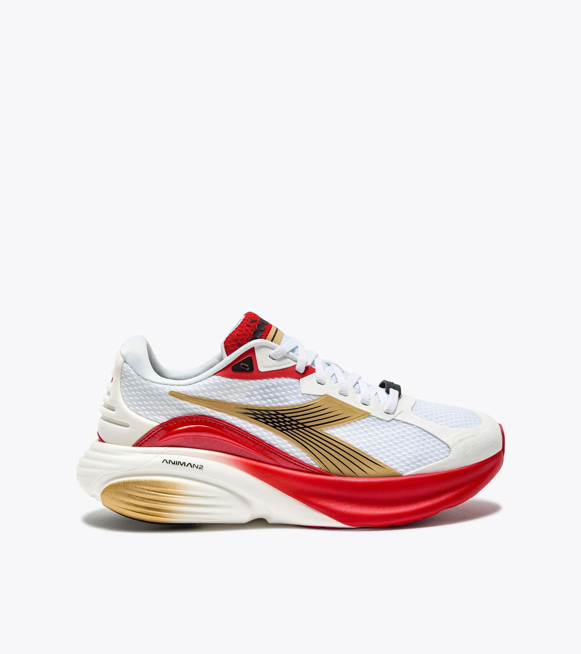 Diadora Atomo Star White/Metallic Gold/Fiery Red