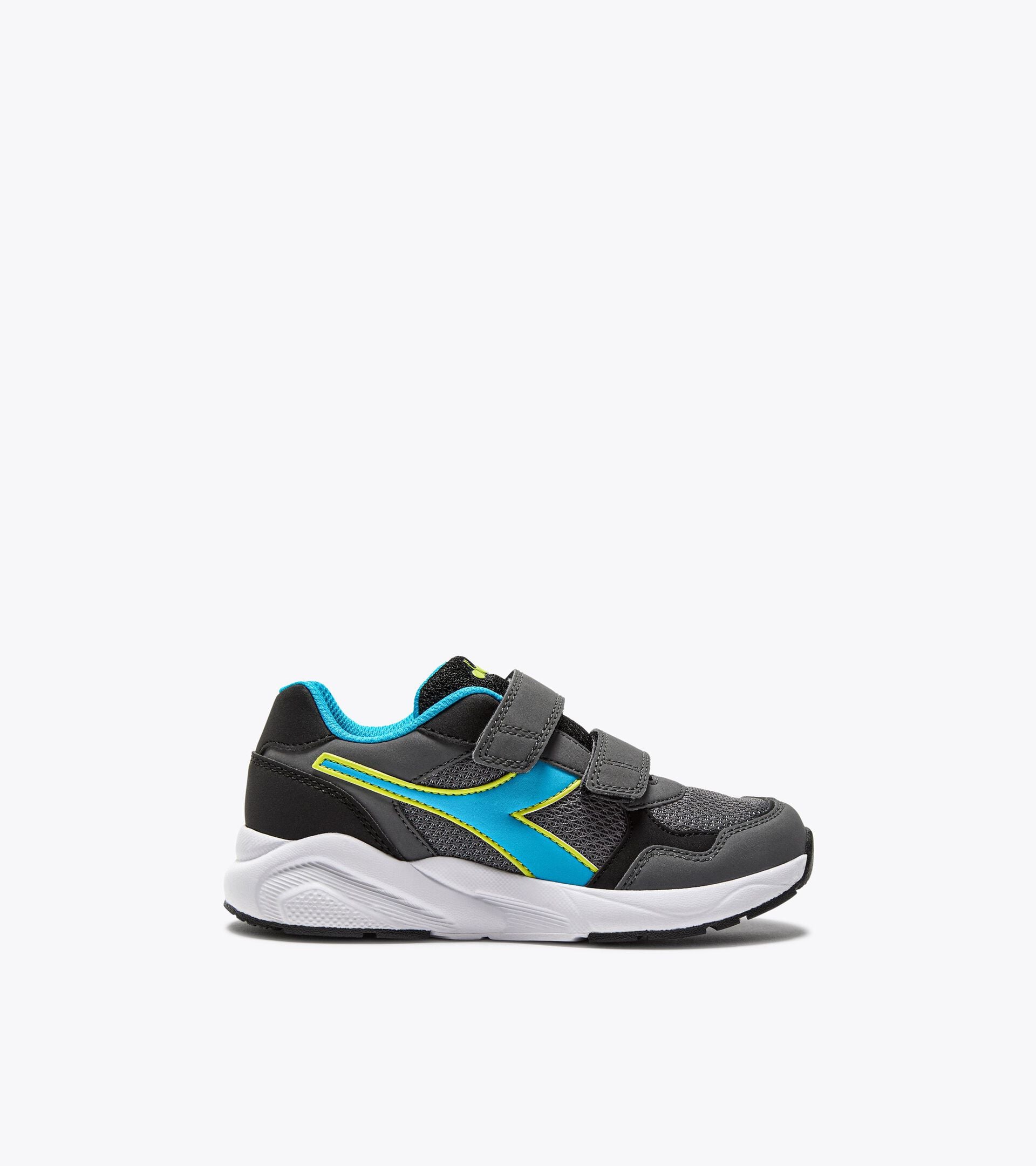 Diadora Falcon 5 Jr V Steel Gray /Blue Fluo