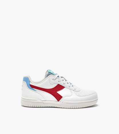 Diadora Raptor Low Stripe Gs White/Salsa/Coronet Blue