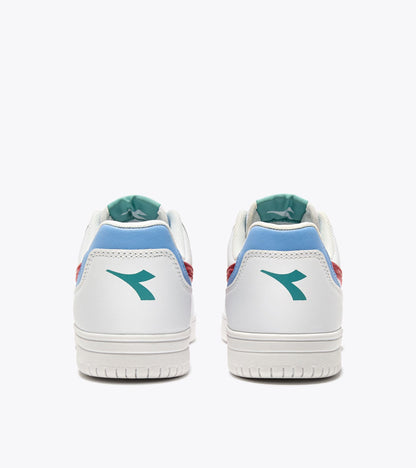 Diadora Raptor Low Stripe Gs White/Salsa/Coronet Blue
