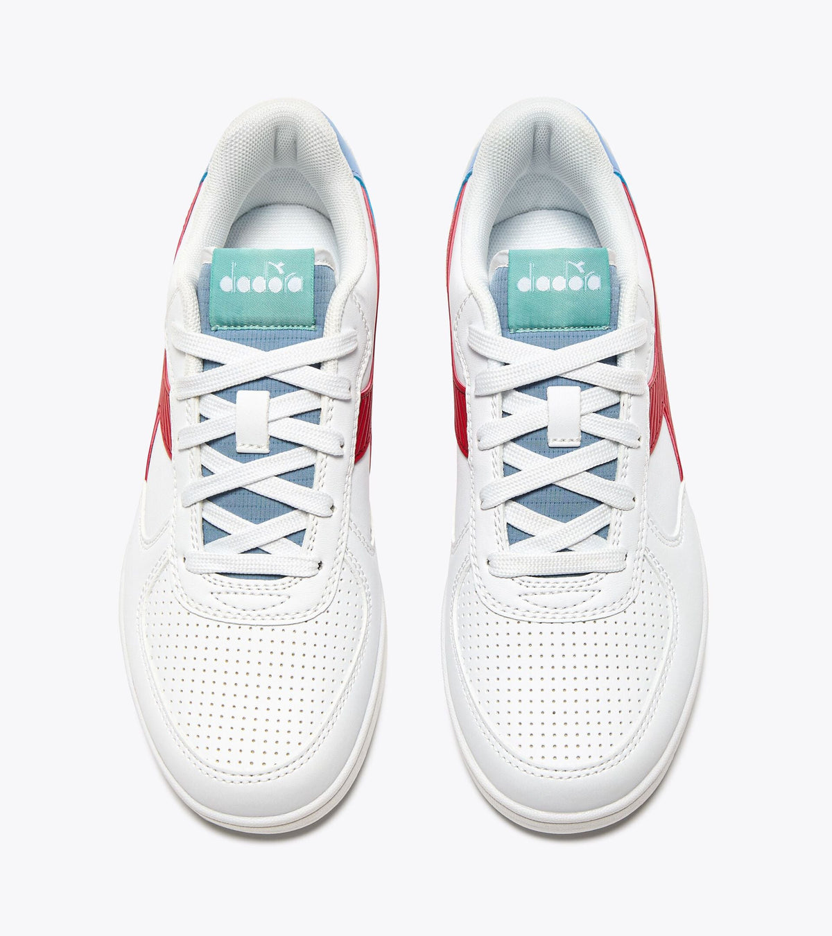 Diadora Raptor Low Stripe Gs White/Salsa/Coronet Blue