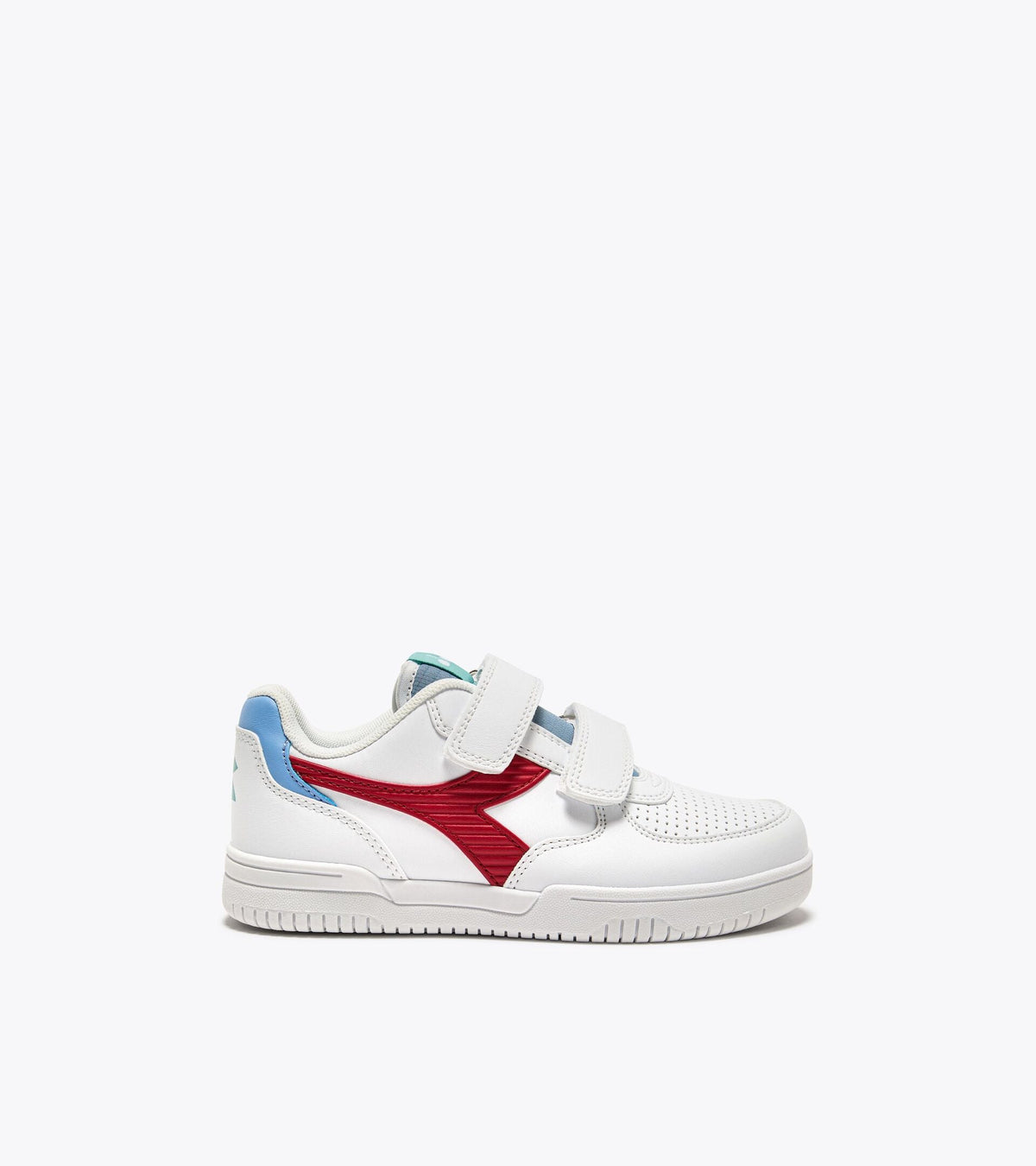 Diadora Raptor Low Stripe Ps White/Salsa/Coronet Blue