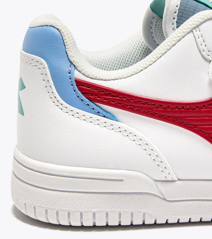 Diadora Raptor Low Stripe Ps White/Salsa/Coronet Blue