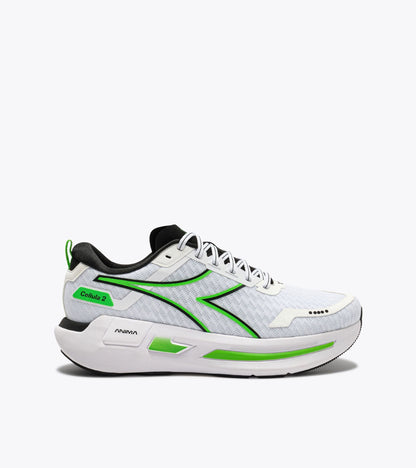 Diadora Cellula 2 White/Black/Green Fl